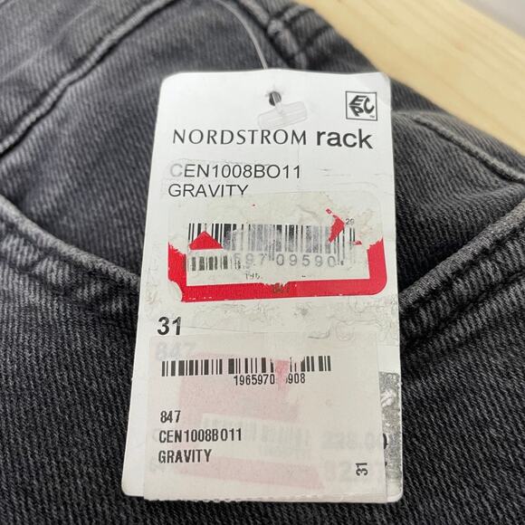 C/E Current Elliot Black Pleated High Rise Tapered Jeans Women's Size 31 NWT - Picture 8 of 12